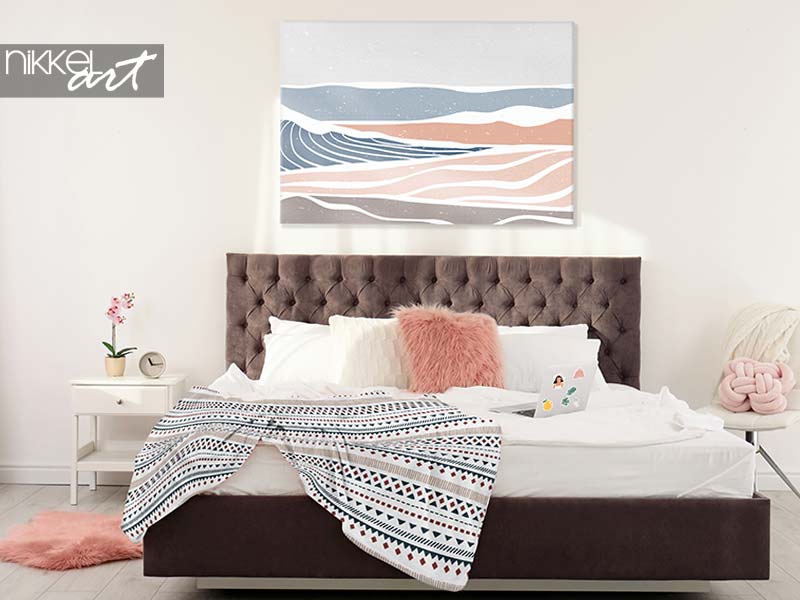  Cool pastel toned bedroom