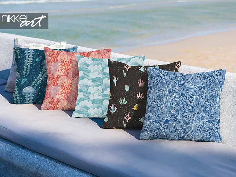  Ocean throw pillows